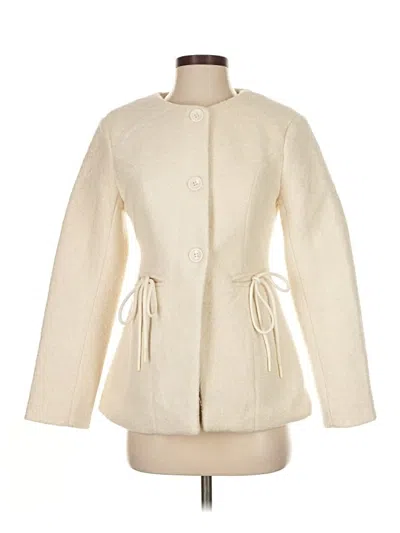 Pre-owned Fashion Coat In White
