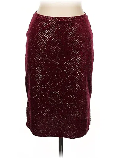 Pre-owned Assorted Brands Formal Skirt In Red