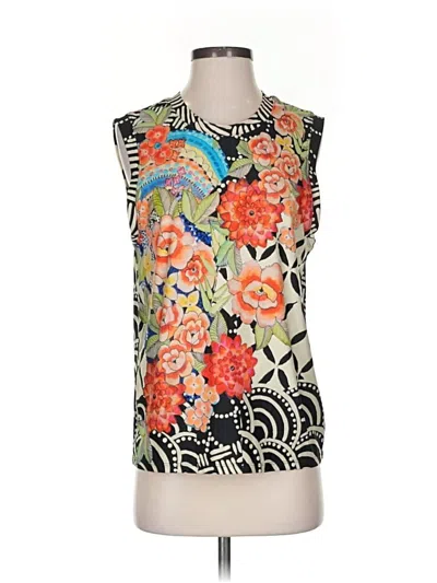 Pre-owned Johnny Was Sleeveless Blouse In Black