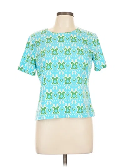 Pre-owned Talbots Short Sleeve T-shirt In Blue