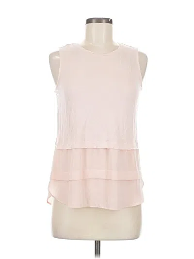 Pre-owned Ann Taylor Loft Sleeveless Blouse In Pink