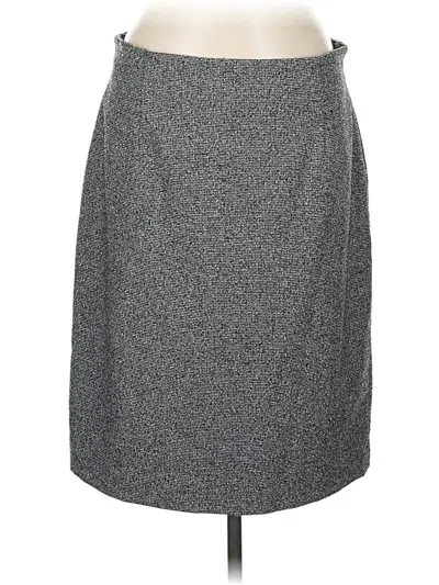 Pre-owned Anne Klein Formal Skirt In Gray