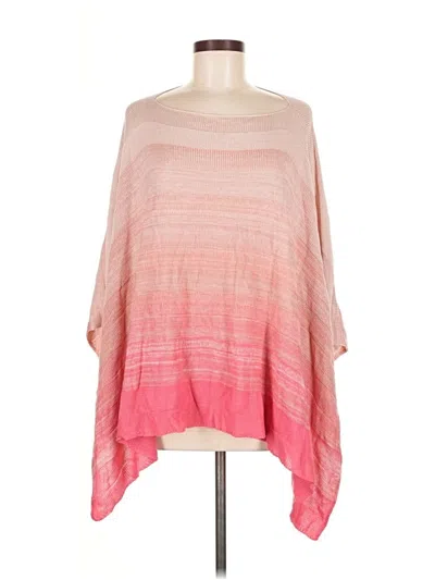 Pre-owned New York And Company Poncho In Pink