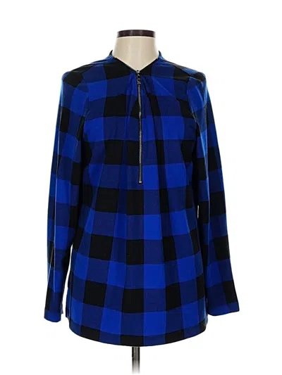 Pre-owned Belle By Kim Gravel Pullover Sweater In Blue