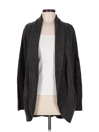 Pre-owned Barefoot Dreams Cardigan Sweater In Gray