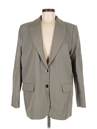Pre-owned Zara Blazer Jacket In Gray