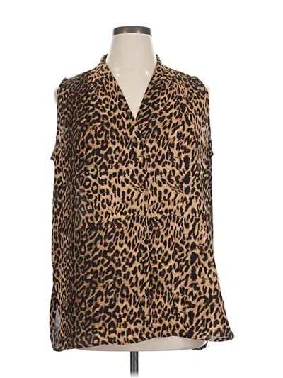 Pre-owned Vince Camuto Sleeveless Blouse In Brown