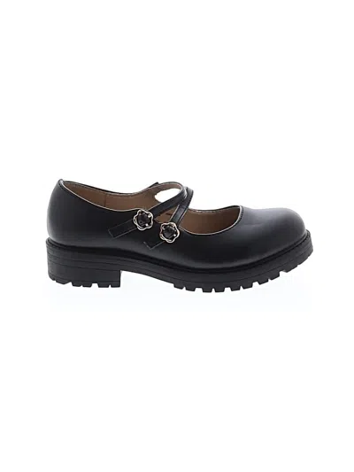 Pre-owned Justice Kids' Dress Shoes In Black