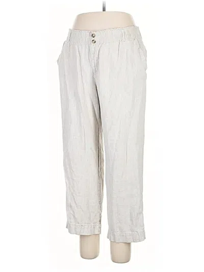 Pre-owned Briggs Linen Pants In Gray