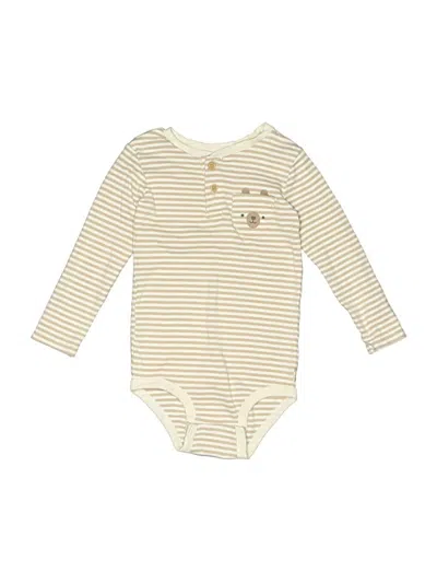 Pre-owned Huggies Kids' Long Sleeve Onesie In Gold