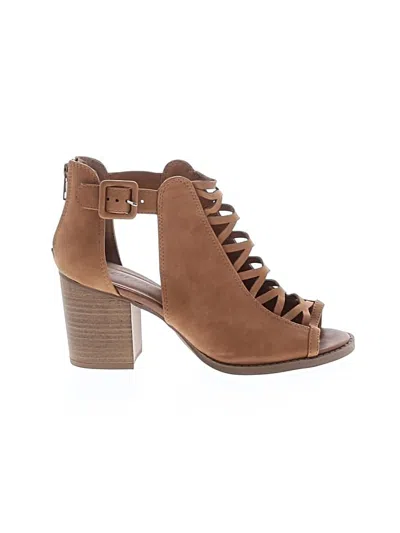 Pre-owned Soda Ankle Boots In Brown