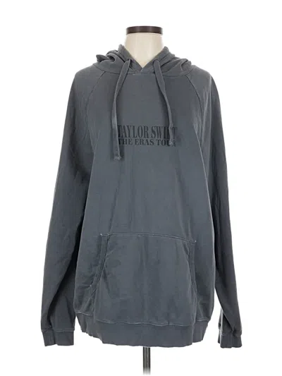 Pre-owned Taylor Swift Pullover Hoodie In Gray