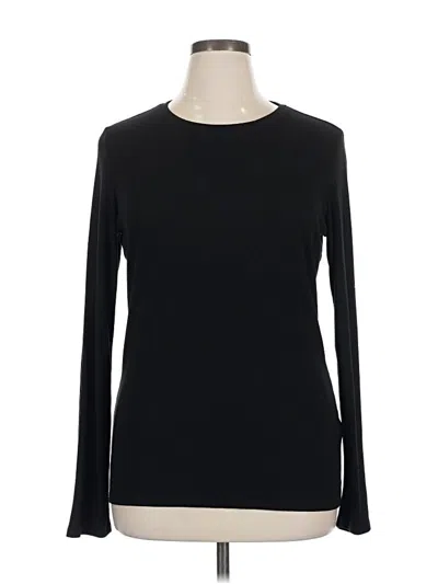 Pre-owned Banana Republic Long Sleeve T-shirt In Black