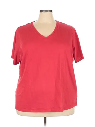 Pre-owned Lands' End Short Sleeve T-shirt In Red