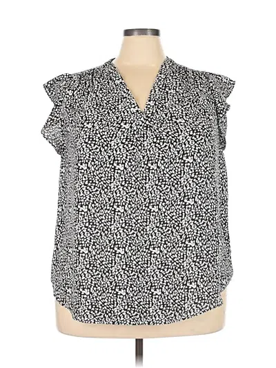 Pre-owned Vince Camuto Sleeveless Blouse In Black