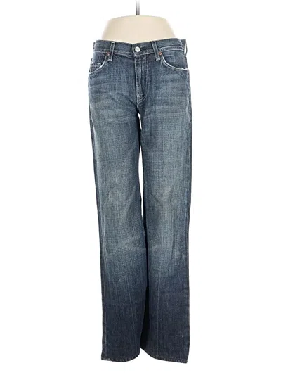 Pre-owned 7 For All Mankind Jeans In Blue