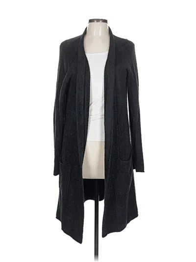 Pre-owned Barefoot Dreams Cozychic Lite Cardigan Sweater In Gray