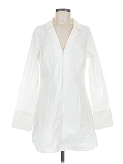 Pre-owned Divided By H&m Casual Dress In White