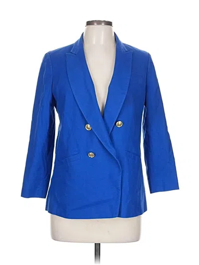 Pre-owned Talbots Blazer Jacket In Blue