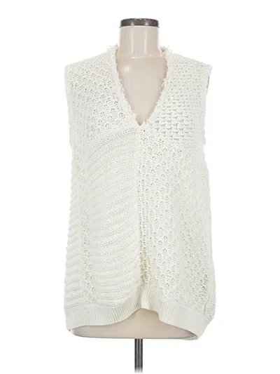 Pre-owned Piazza Sempione Sweater Vest In White