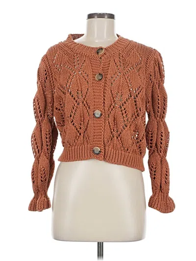Pre-owned Ba&sh Cardigan Sweater In Brown