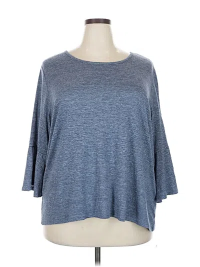 Pre-owned Cj Banks 3/4 Sleeve T-shirt In Blue