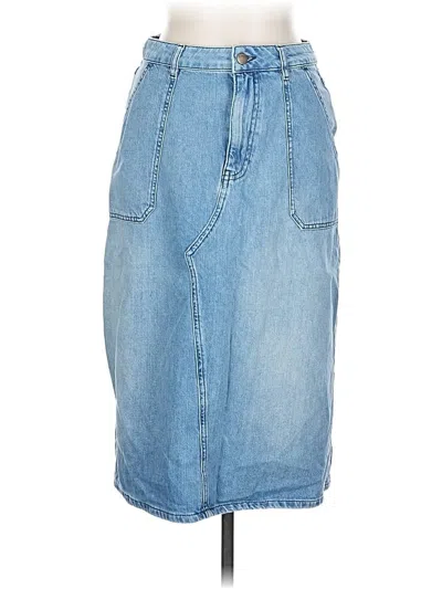 Pre-owned Ba&sh Denim Skirt In Blue