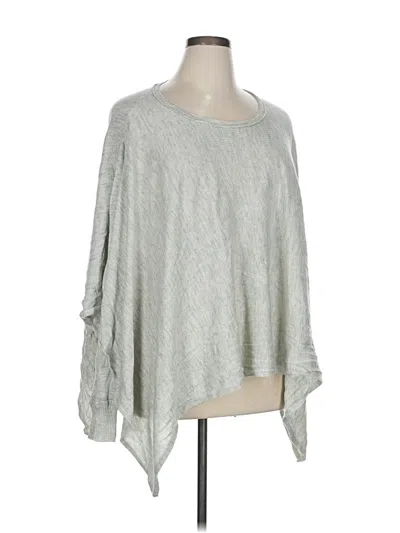 Pre-owned Knox Rose 3/4 Sleeve Top Gray Boatneck Tops