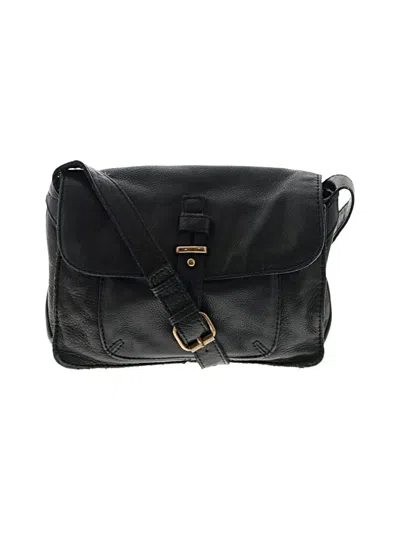 Pre-owned Triumph By Lucky Brand Leather Crossbody Bag In Black