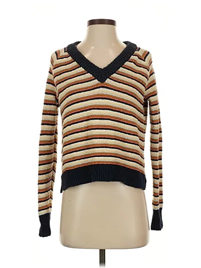 Pre-owned Madewell Pullover Sweater In Brown