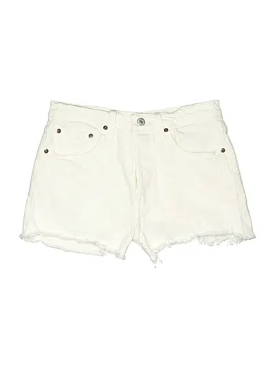 Pre-owned Levi's Denim Shorts In White