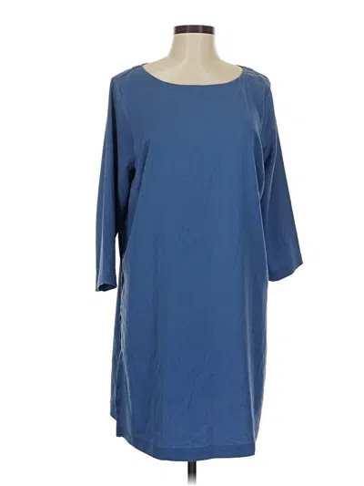 Pre-owned Jjill Casual Dress In Blue