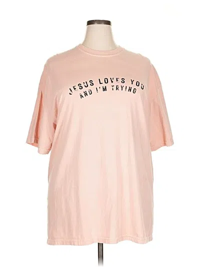 Pre-owned Comfort Colors Short Sleeve T-shirt In Pink