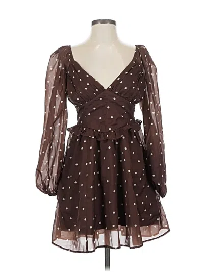 Pre-owned Abercrombie & Fitch Cocktail Dress In Brown