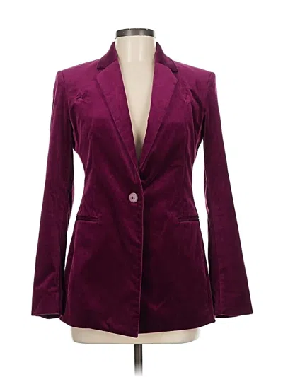 Pre-owned Theory Blazer Jacket In Burgundy