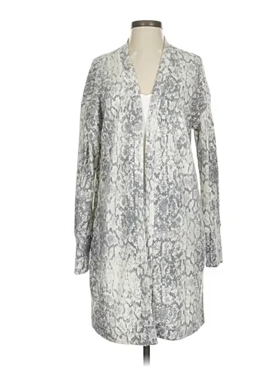 Pre-owned Socialite Cardigan Sweater In Silver