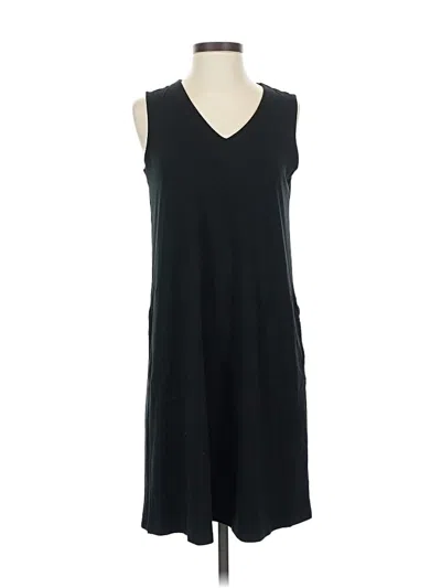 Pre-owned Jjill Casual Dress In Black