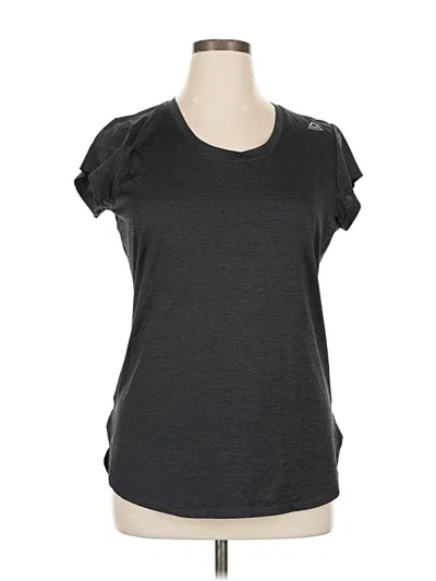 Pre-owned Reebok Short Sleeve Top Gray Scoop Neck Tops