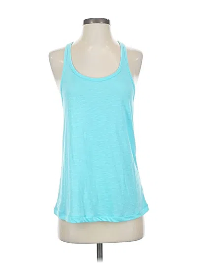 Pre-owned Lorna Jane Active Tank Top Blue Halter Neckline Tops