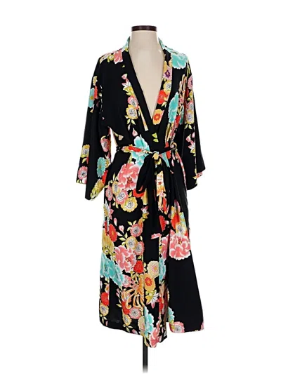 Pre-owned Natori Kimono In Black