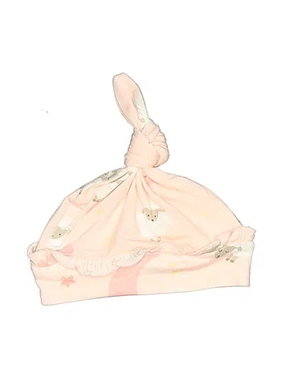 Pre-owned Angel Dear Babies' Beanie Hat In Pink
