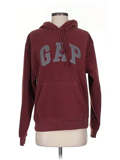 Pre-owned Gap Pullover Hoodie In Burgundy
