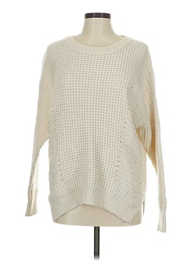 Pre-owned Madewell Pullover Sweater In White