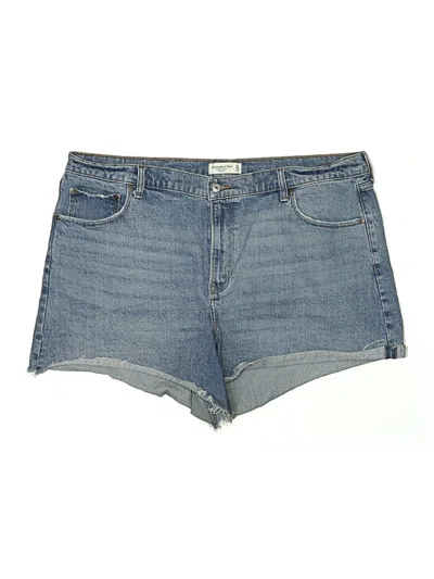 Pre-owned Abercrombie & Fitch Denim Shorts In Blue