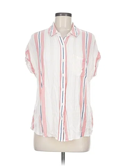 Pre-owned Cosmic Blue Love Short Sleeve Blouse In Pink