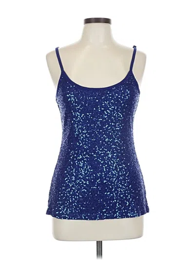 Pre-owned Inc International Concepts Sleeveless Top Blue Sweetheart Neckline Tops