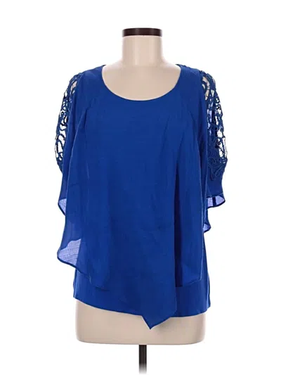 Pre-owned Alyx Short Sleeve Blouse In Blue