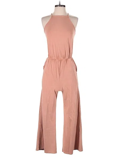 Pre-owned Back Beat Rags Jumpsuit In Brown