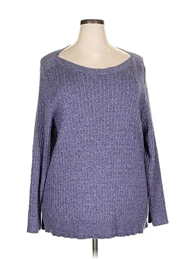 Pre-owned Karen Scott Pullover Sweater In Purple