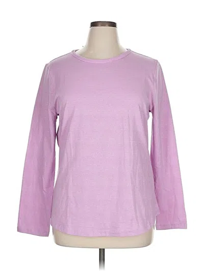 T By Talbots Long Sleeve T-shirt In Purple